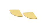 Brass Triangle Blank, 24 Raw Brass Triangle Blanks, Stamping Blanks (19x11x0.60mm) A4938