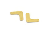 Brass Blank, 24 Raw Brass, Brass Blanks, V Shaped Blanks (16x10x0.60mm) A4968
