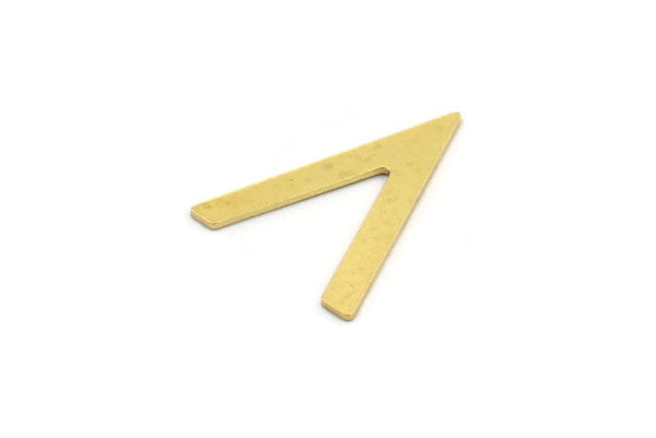 Brass Blank, 24 Raw Brass, Brass Blanks, V Shaped Blanks (21x16x0.60mm) A4917