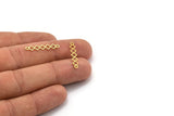 Brass Ethnic Charm, 100 Raw Brass Ethnic Motif Charms With 2 Loops, Earring Charms, Connectors (24x4.5x0.60mm) A4844