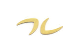 Brass Blank, 50 Raw Brass, Brass Blanks, V Shaped Blanks (11.5x11x0.60mm) A4971