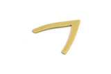 Brass Blank, 24 Raw Brass, Brass Blanks, V Shaped Blanks (18x19x0.60mm) A4730