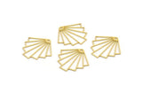 Brass Diamond Charm, 24 Raw Brass Diamond Shaped Charms With 1 Loop, Pendant Findings (23x21x0.60mm) A4993