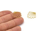 Brass Diamond Charm, 24 Raw Brass Diamond Shaped Charms With 1 Loop, Pendant Findings (23x21x0.60mm) A4993