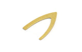 Brass Blank, 24 Raw Brass, Brass Blanks, V Shaped Blanks (23x15x0.60mm) A4754