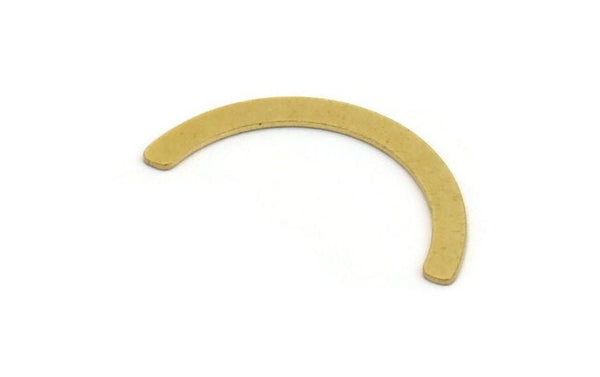 Brass Blank, 24 Raw Brass, Brass Blanks, U Shaped Blanks, Brass Semi Circle Blanks (26x2.5x0.60mm) A5111