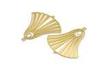 Brass Charm, 4 Raw Brass, Brass Pendants, Charm Pendants With 1 Loop (51x46x0.60mm) A4961