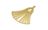 Brass Charm, 4 Raw Brass, Brass Pendants, Charm Pendants With 1 Loop (51x46x0.60mm) A5113