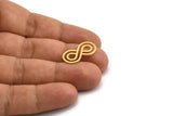 Brass Infinity Charm, 24 Raw Brass Infinity Shaped Necklace Charms, Findings (22x11x0.60mm) A5410