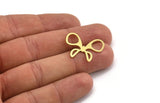 Brass Butterfly Charm, 12 Raw Brass Butterfly Shaped Charms, Earring Findings (25x20x0.80mm) A5443