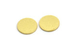 Brass Round Blank, 24 Raw Brass Round Shaped Blanks, Brass Findings, Stamping Blanks (12x0.80mm) A5472