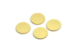 Brass Round Blank, 24 Raw Brass Round Shaped Blanks, Brass Findings, Stamping Blanks (12x0.80mm) A5472