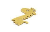 Brass Giraffe Charm, 24 Raw Brass Giraffe Charms With 1 Loop (19x11x0.60mm) A5423