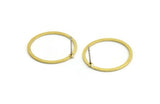 23mm Circle Earring, 8 Raw Brass Circle Stud Earring (23x1.2x0.80mm) A3956 A5457