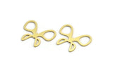 Brass Butterfly Charm, 12 Raw Brass Butterfly Shaped Charms, Earring Findings (25x20x0.80mm) A5443