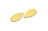 Brass Drop Blank, 24 Raw Brass Drop Blanks (19x10x0.60mm) A5643
