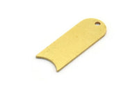 Brass Bar, 8 Raw Brass Charms With 1 Hole, Pendants (27x10x0.80mm) A5673