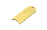 Brass Bar, 8 Raw Brass Charms With 1 Hole, Pendants (27x10x0.80mm) A5673
