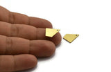 Brass Irregular Charm, 24 Raw Brass Irregular Shaped Charms With 1 Loop (17x13x0.80mm) A5644