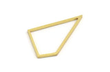 Brass Irregular Charm, 24 Raw Brass Irregular Shaped Charms (28x17x1mm) A5963