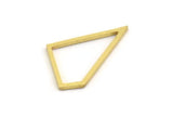 Brass Irregular Charm, 24 Raw Brass Irregular Shaped Charms (37x22x1mm) A5965