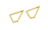 Brass Irregular Charm, 24 Raw Brass Irregular Shaped Charms (37x22x1mm) A5965