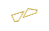 Brass Irregular Charm, 24 Raw Brass Irregular Shaped Charms (37x22x1mm) A5965
