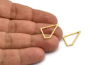 Brass Irregular Charm, 24 Raw Brass Irregular Shaped Charms (37x22x1mm) A5965