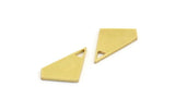 Brass Irregular Charm, 12 Raw Brass Irregular Shaped Charms With 1 Loop (19x11x1mm) A5972