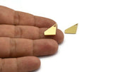 Brass Irregular Charm, 12 Raw Brass Irregular Shaped Charms With 1 Loop (19x11x1mm) A5972