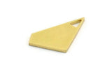 Brass Irregular Charm, 12 Raw Brass Irregular Shaped Charms With 1 Loop (19x11x1mm) A5972