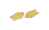Brass Arrow Charm, 24 Raw Brass Arrow Charms With 1 Loop (14x8x0.80mm) A5957