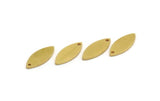 Brass Marquise Charm, 24 Raw Brass Oval Shaped Charms With 1 Hole (18x7x1mm) A5858