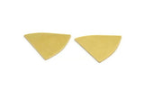 Brass Triangle Blank, 12 Raw Brass Triangle Blanks, Stamping Blanks (18x15x0.60mm) A5871