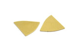 Brass Triangle Blank, 12 Raw Brass Triangle Blanks, Stamping Blanks (18x15x0.60mm) A5871