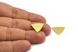 Brass Triangle Blank, 12 Raw Brass Triangle Blanks, Stamping Blanks (18x15x0.60mm) A5871
