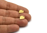 Brass Diamond Charm, 24 Raw Brass Diamond Charms With 1 Hole (13x9x1mm) A5563