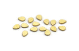 Brass Drop Blank, 250 Raw Brass Tiny Drop Blanks, Drop Charms (3x5x0.80mm) A4369