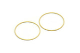 43mm Circle Connectors - 10 Raw Brass Circle Connectors (43x1.4x1mm) A6097