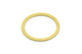 18mm Circle Connectors - 24 Raw Brass Circle Connectors (18x1.3x0.80mm) A6027