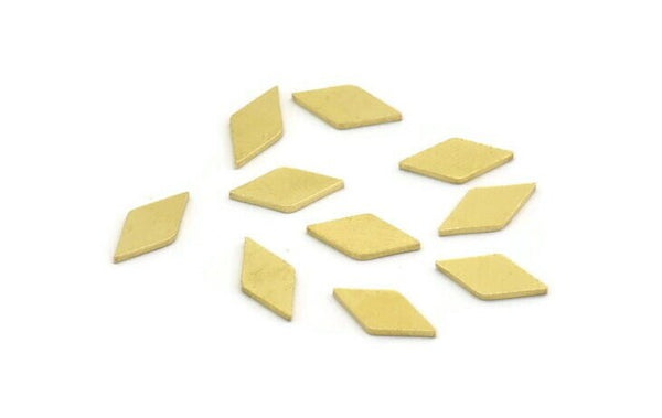 Brass Square Blank, 50 Raw Brass Square Blanks, Stamping Blanks (13x6x1mm) A5991