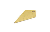 Brass Diamond Charm, 24 Raw Brass Diamond Charms With 1 Hole (21x10x0.60mm) A5555