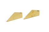 Brass Diamond Charm, 24 Raw Brass Diamond Charms With 1 Hole (21x10x0.60mm) A5555