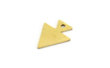 Brass Arrow Charm, 50 Raw Brass Arrow Charms With 1 Hole (12x9x0.60mm) A6014