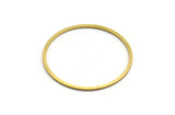32mm Circle Connectors, 12 Raw Brass Circle Connectors (32x0.80mm) A5678