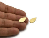 Brass Drop Blank, 24 Raw Brass Drop Blanks (19x10x0.60mm) A5643