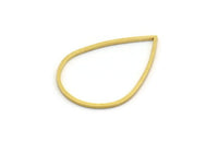 Pirinç Damla Tılsımı, 50 Ham Pirinç Damla Bağlantı Parçası, Bulgular (27x19x0,80 mm) A6003