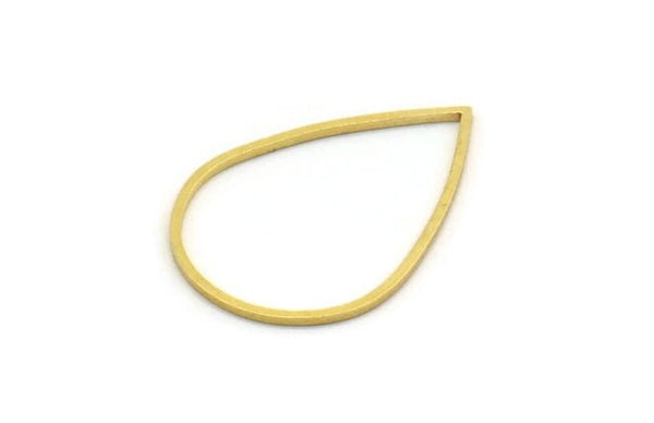 Pirinç Damla Tılsımı, 50 Ham Pirinç Damla Bağlantı Parçası, Bulgular (27x19x0,80 mm) A6003