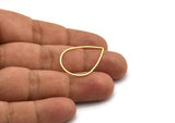 Pirinç Damla Tılsımı, 50 Ham Pirinç Damla Bağlantı Parçası, Bulgular (29x20x0,80 mm) A5929