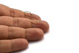 Brass Marquise Earring, 12 Raw Brass Marquise Stud Earrings (6x12x0.5mm) D0039 A6058